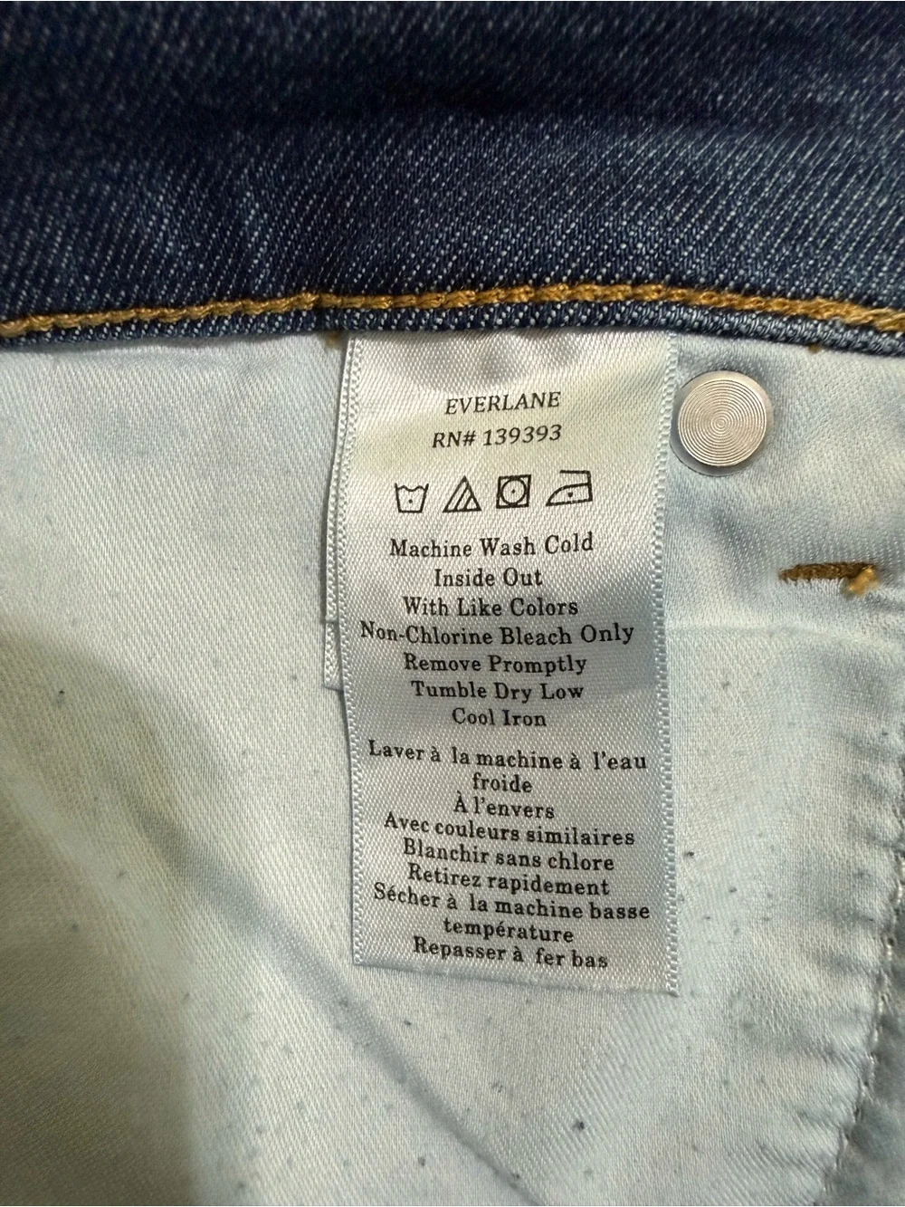 Everlane  Straight Jeans in Medium Blue Denim